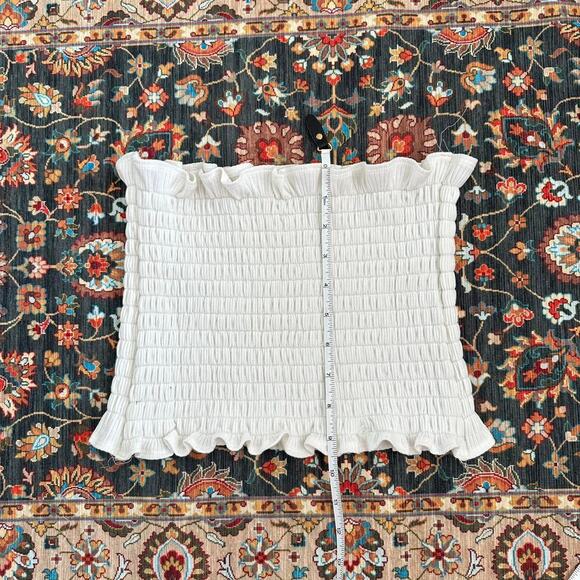 handmade white ruched bandeau - Picture 6 of 6